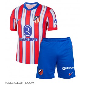 Atletico Madrid Julian Alvarez #19 Fußballbekleidung Heimtrikot Kinder 2024-25 Kurzarm (+ kurze hosen)